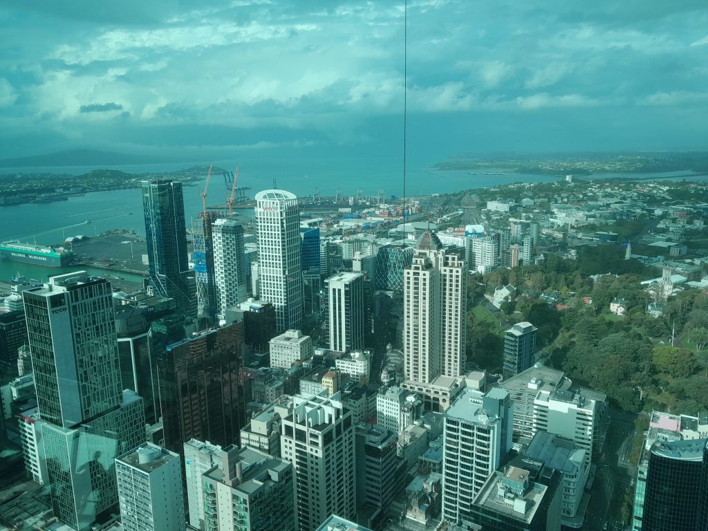 Skyline at Auckland in New Zealand