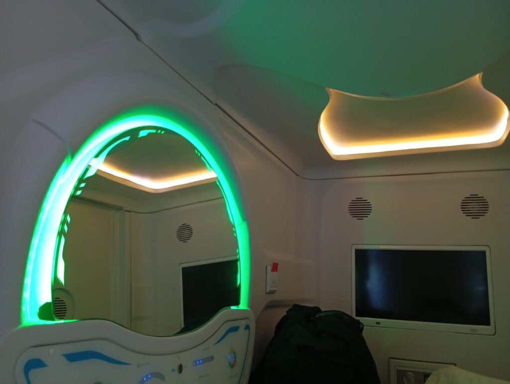 Pod hotel experience at DG Pods Mumbai