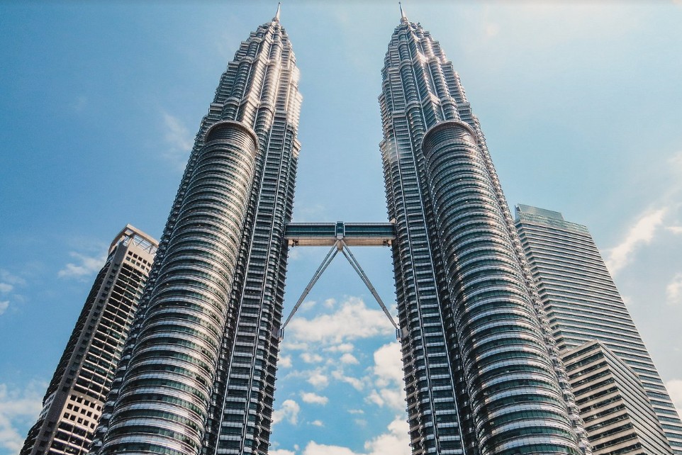 Petronas twin towers in Kuala Lumpur